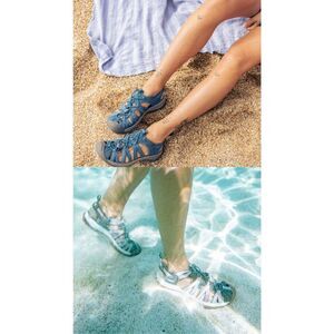 KEEN Women’s Blue Whisper Hybrid Waterproof Sandals Size 10